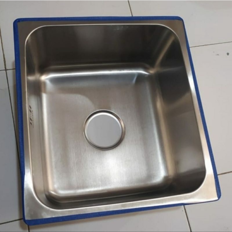 Kitchen Sink ONAN ORIGINAL 44x39cm bak cuci piring Top mount dan Undermount stainless sus 304