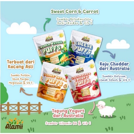 Alamii Puffs 25gr Snack Bayi Alamii  - Kabakids Store