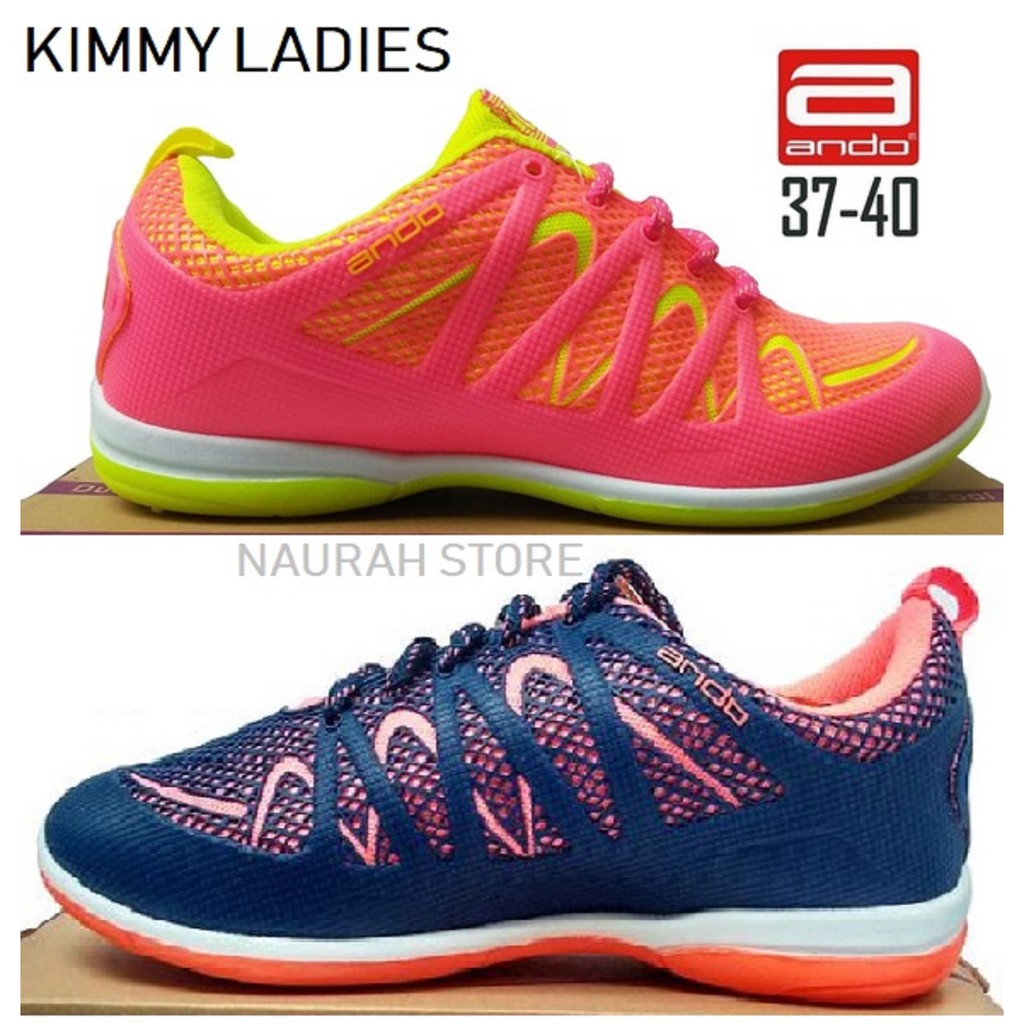 SEPATU WANITA ANDO ORIGINAL HEXA VIU &amp; KIMMY SNEAKERS RINGAN SPORTY KUALITAS IMPOR TERBARU