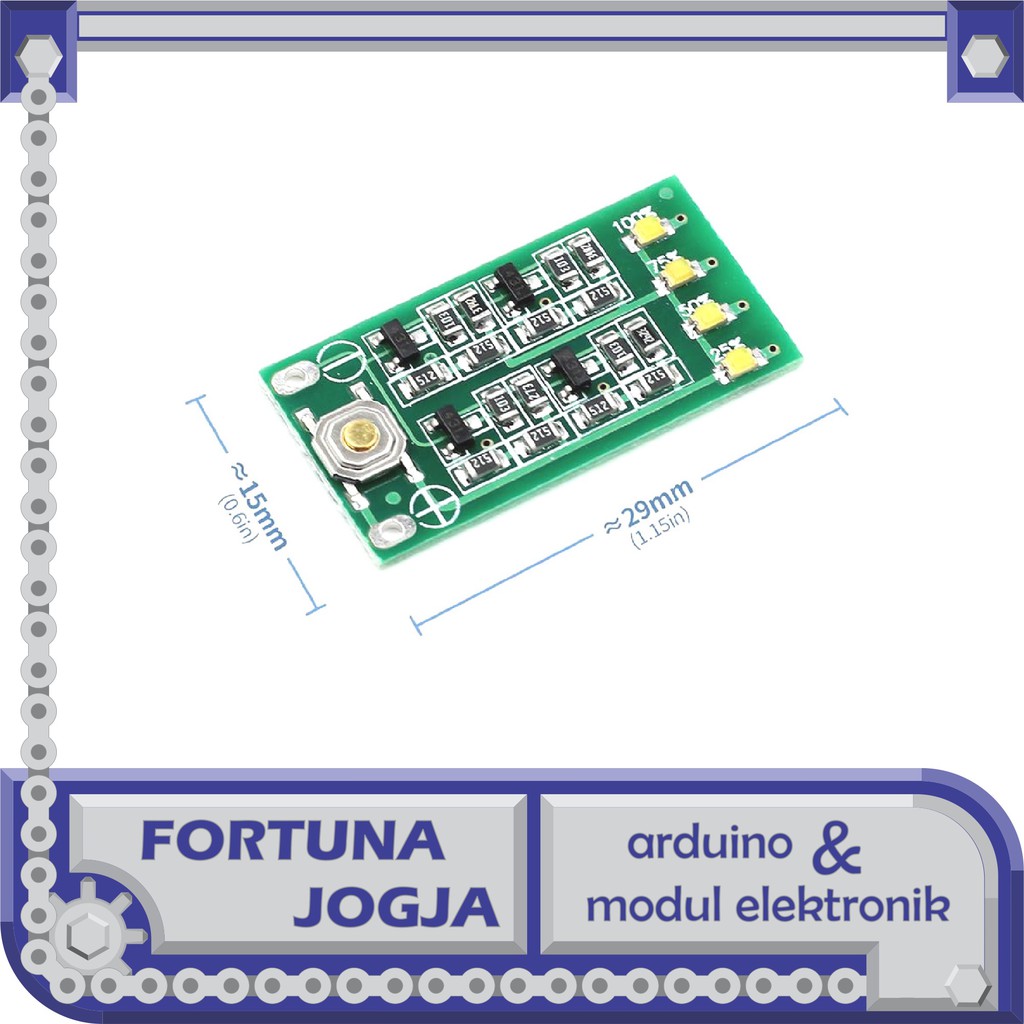 Modul Indikator Kapasitas Baterai Lithium 3s