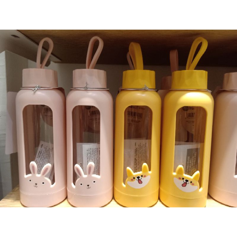 Miniso botol minum shiba botol minum kelinci botol minum licu 300ml botol minum gaya korea tumbler k
