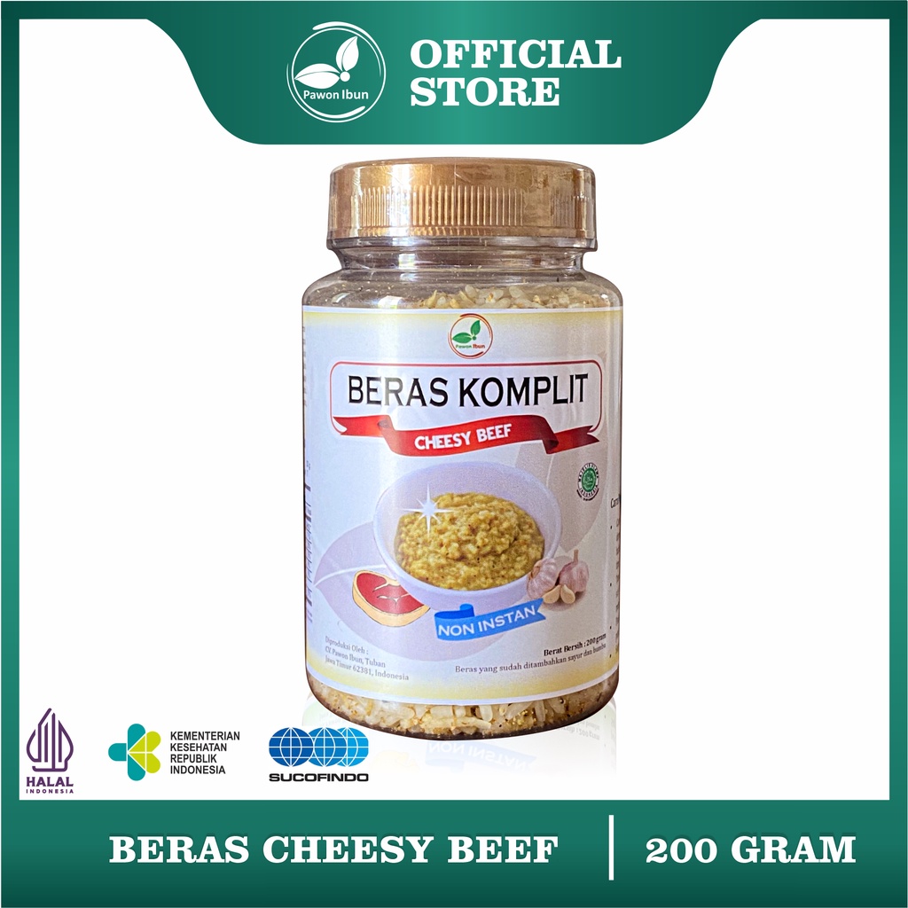 Beras Komplit Cheesy Beef Pawon Ibun