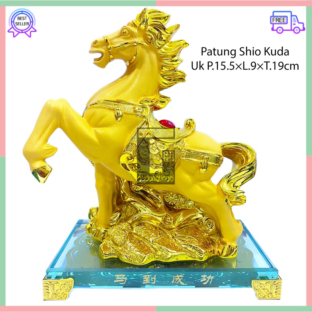 Patung Pajangan Hiasan Kado Hadiah Imlek Fengshui 12 Animal Bintang Binatang Hewan Kuda Horse Rat Tiger Rabbit Dragon Snake Horse Monkey Dog Sheshio Shio Sio Tikus Kerbau Macan Kelinci Naga Ular Kambing Monyet Ayam Anjing Babi Gold Emas Hoki Cina Cny 2023