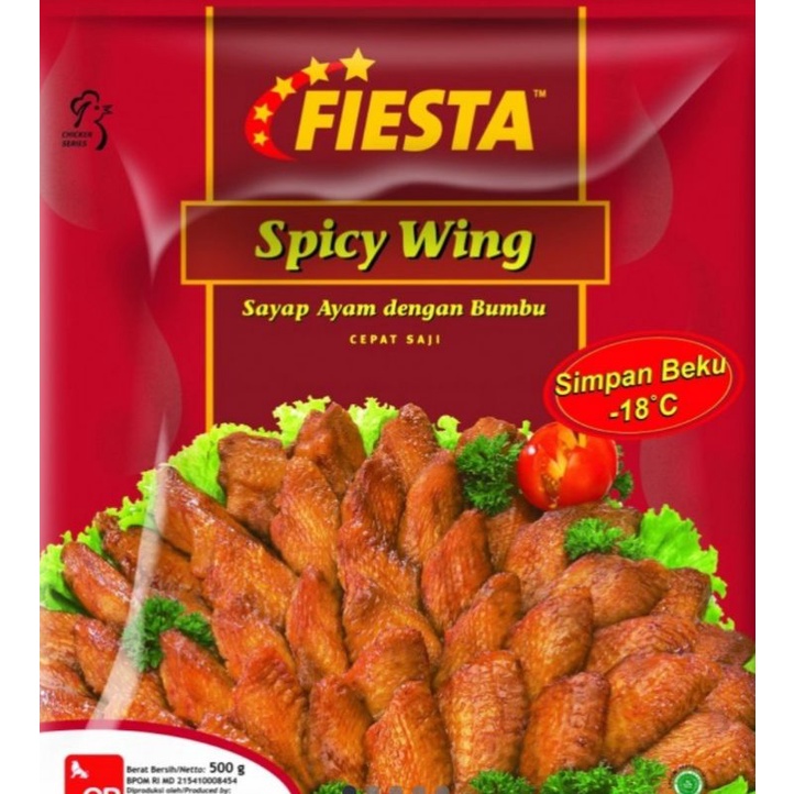 

Fiesta spicy wing /sayap Ayam dengan bumbu 500g