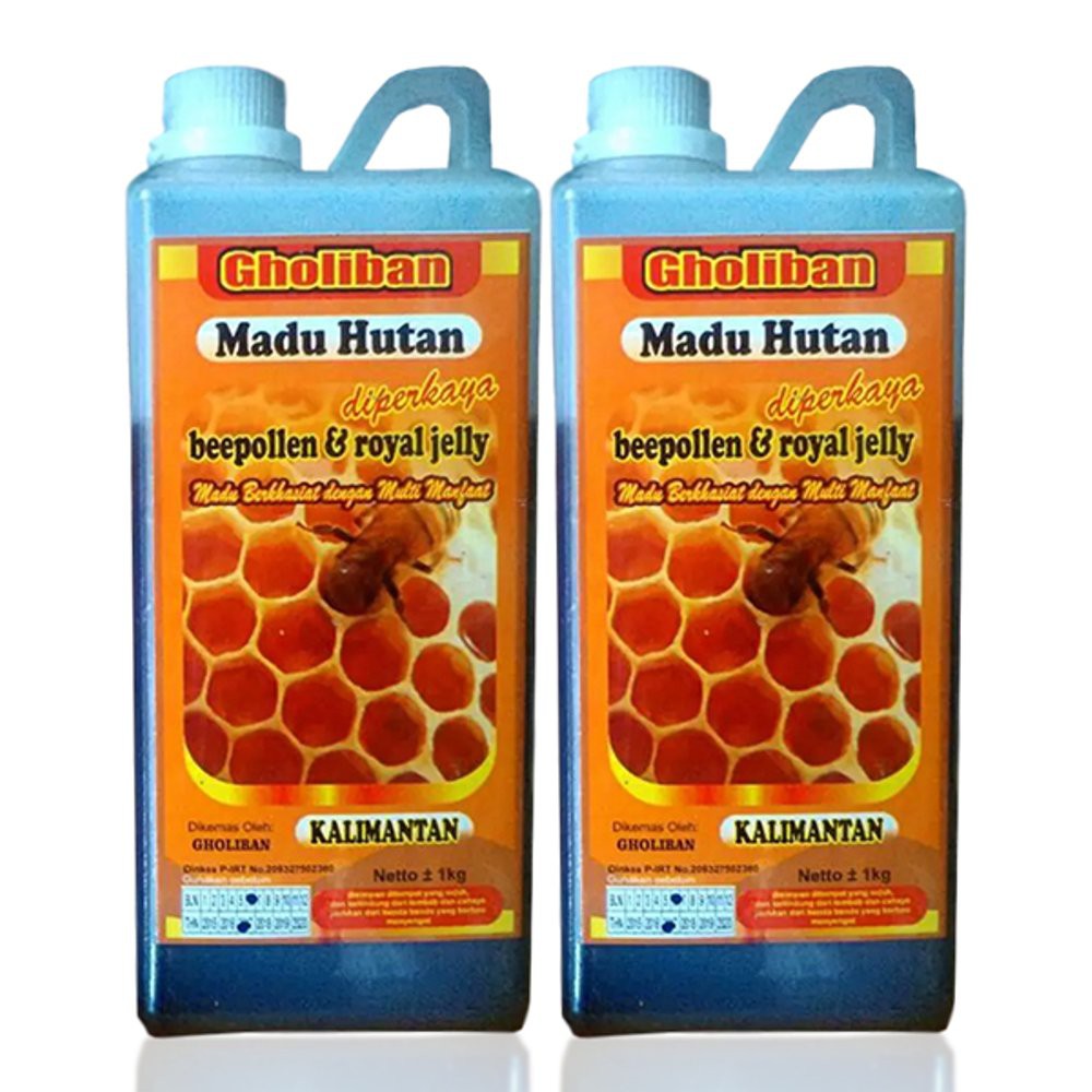 

DISKON Madu Hutan Kalimantan Gholiban Plus Bee Pollen Dan Royal Jelly 1 Kg