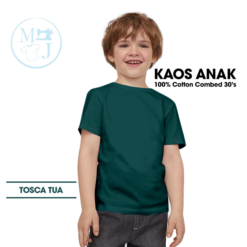 Kaos Polos Tosca Tua / Fashion Anak / Kaos Polos Anak Combed 30s