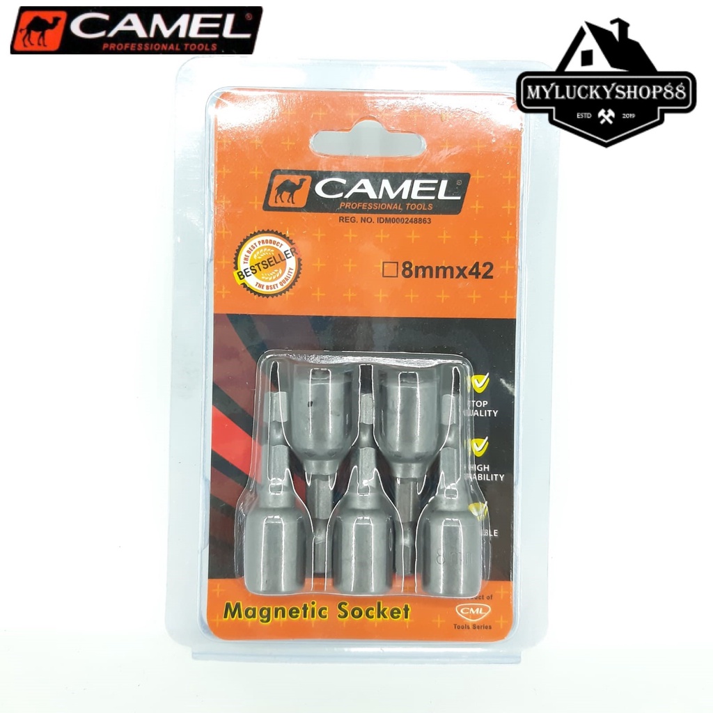 Camel Obeng Sock Roofing 8 x 42 mm Mata Bor Sock Baut Baja Ringan