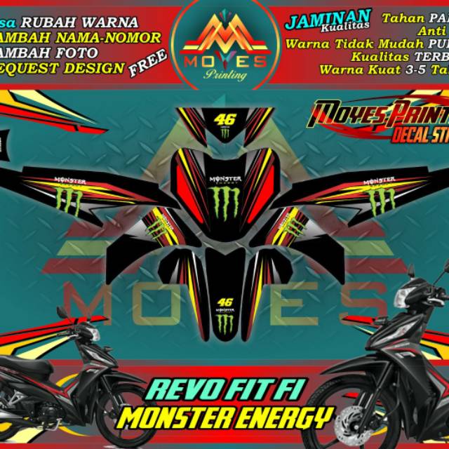 Stiker Revo Fit Fi Decal Stiker Motor Revo Fit Decal Motor Revo Decal Stiker Motor Revo Fit Fi Shopee Indonesia