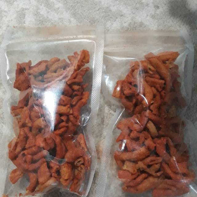 

Kripik usus extra pedas isi 100gram