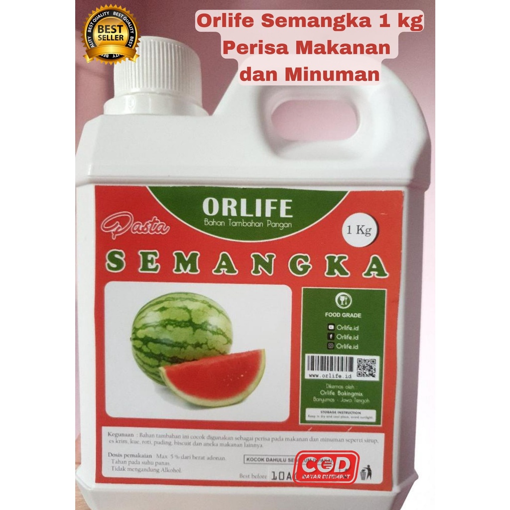 

ORLIFE KILOAN | Perisa Pasta Essen Semangka 1 Kg Orlife | Pasta Makanan Minuman Terbaik Aroma rasa Semangka | Essens Perisa Semangka 1 kilo