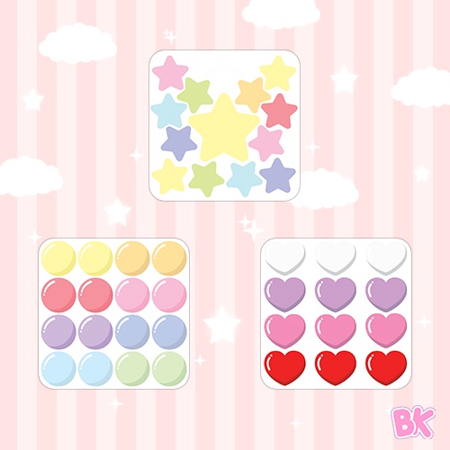 

[BK] Stiker Deco Shape Kawaii Waterproof