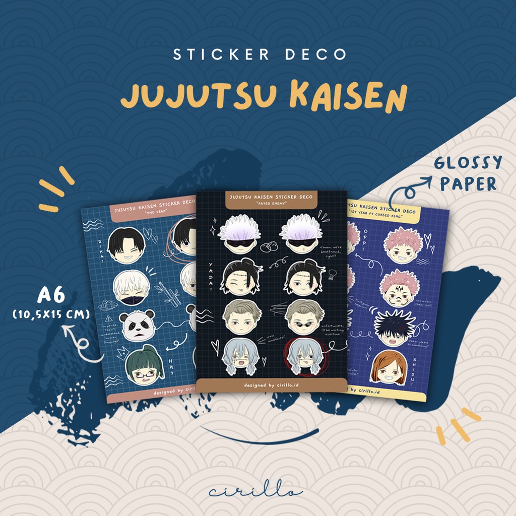 

Sticker Sheet Jujutsu Kaisen
