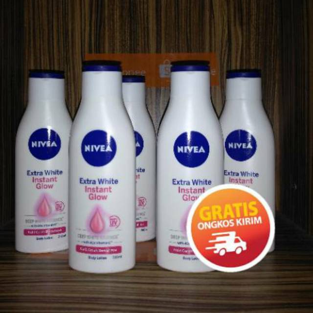 Jual NIVEA Body Lotion SPF15 Extra White Instant Glow Lotion 200ml