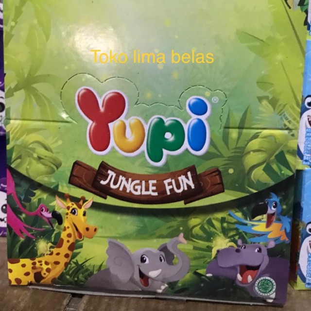 

Yupi Jungle Fun 1 Box isi 24 Pcs