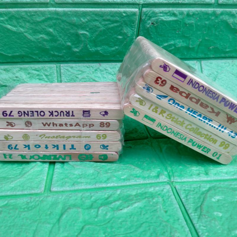 GROSIR MAINAN STIK Gebrak ipin STICK Gambar impor -+45 PCS