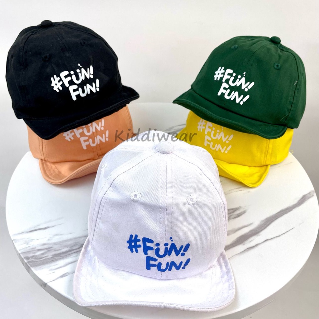 (HZ) Topi Baseball Anak Balita Laki laki Perempuan Motif Kawat Funfun