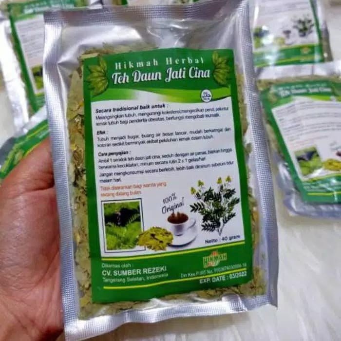 Teh Peluntur Lemak Daun Jati Cina Teh Pelangsing 40 gram