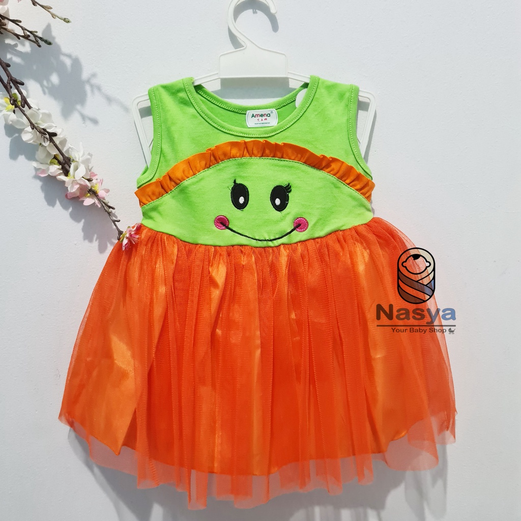 [MK-007] Dress Anak / Dress Tutu Amena anak 1 tahunan Keren