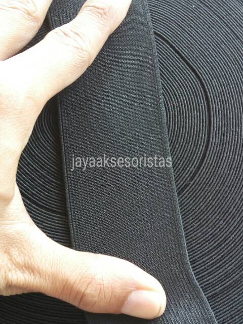 Tali webbing elastis/karet tas tebal 5.0 cm murah bandung