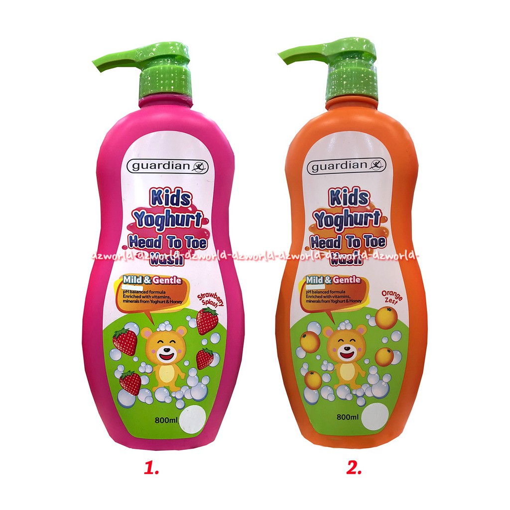 Guardian Kids Yougurt Head To Toe Wash 750ml Sabun Mandi Bayi