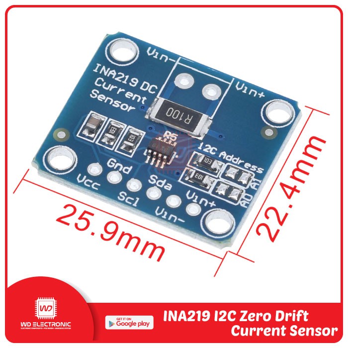 CJMCU-219 INA219 I2C Interface Power Supply Monitoring Module