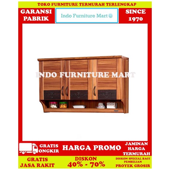 Kitchen Set Lemari Dapur Atas  Olympic Krt 014181 3 Pintu Venesia