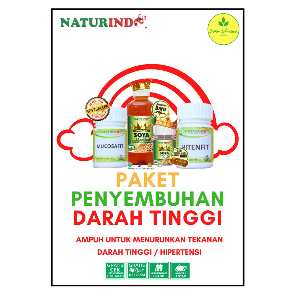 Paket Herbal Penurun Tekanan Darah Tinggi / Hipertensi ( Paket Herbal Naturindo )