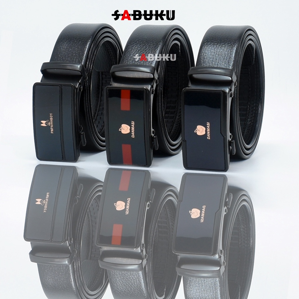 Ikat Pinggang Pria Import Model Rel  Automatic Gesper Pria Sabuk Pria - 040