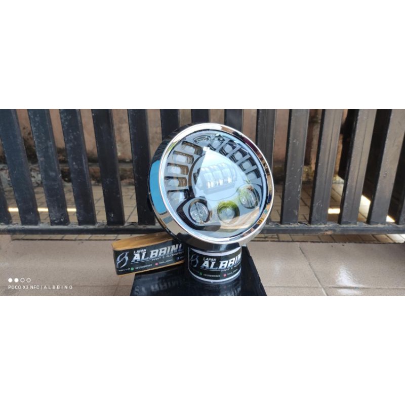 Daymaker RX king Vixion old Scorpio bulat Lampu depan vixion lama day headlamp old vixi 7 inch-1
