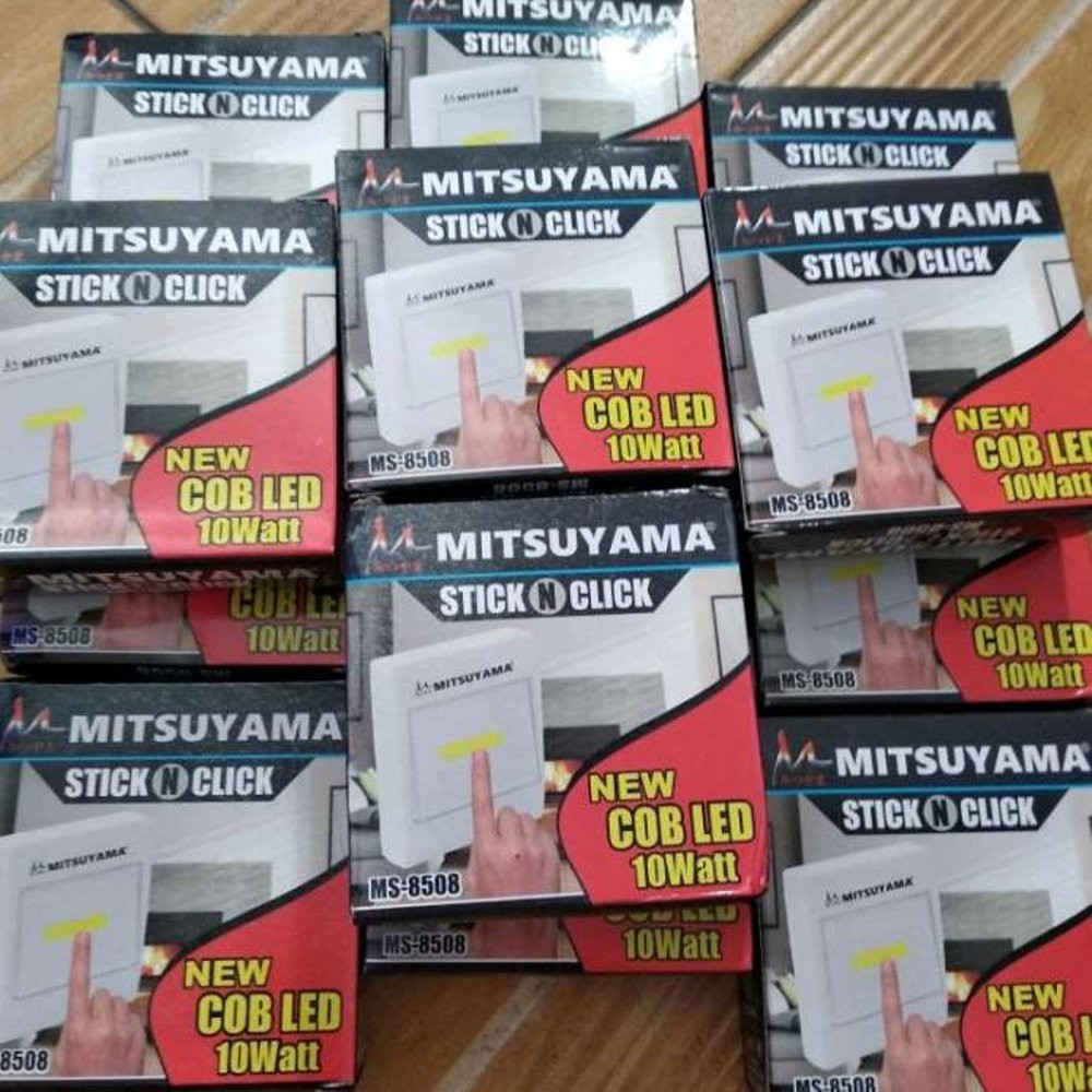 Lampu Emergency Tempel Dinding LED + baterai 6pc