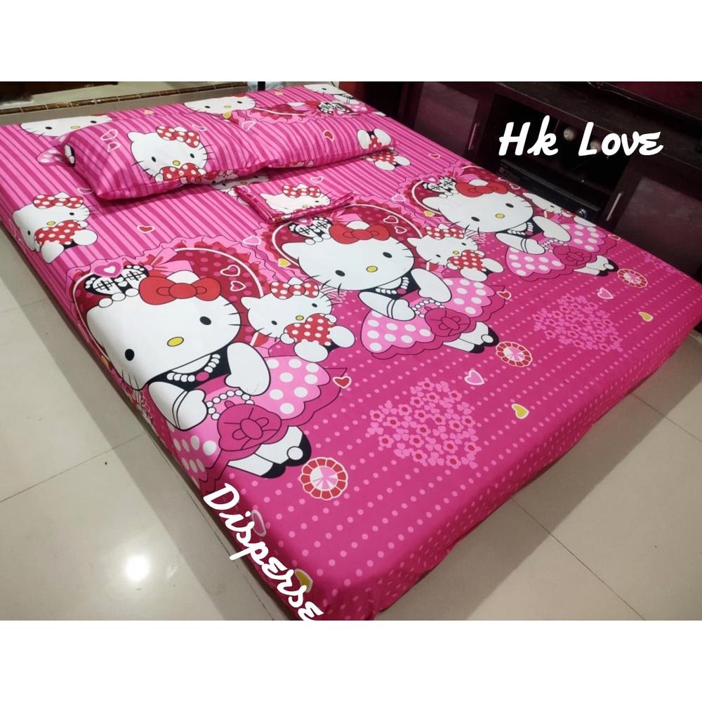 SPREI HOMEMADE MOTIF HELLO KITTY/BAHAN DISPERSE/TERBEST SELLER HK TERLARISS...,,,,,