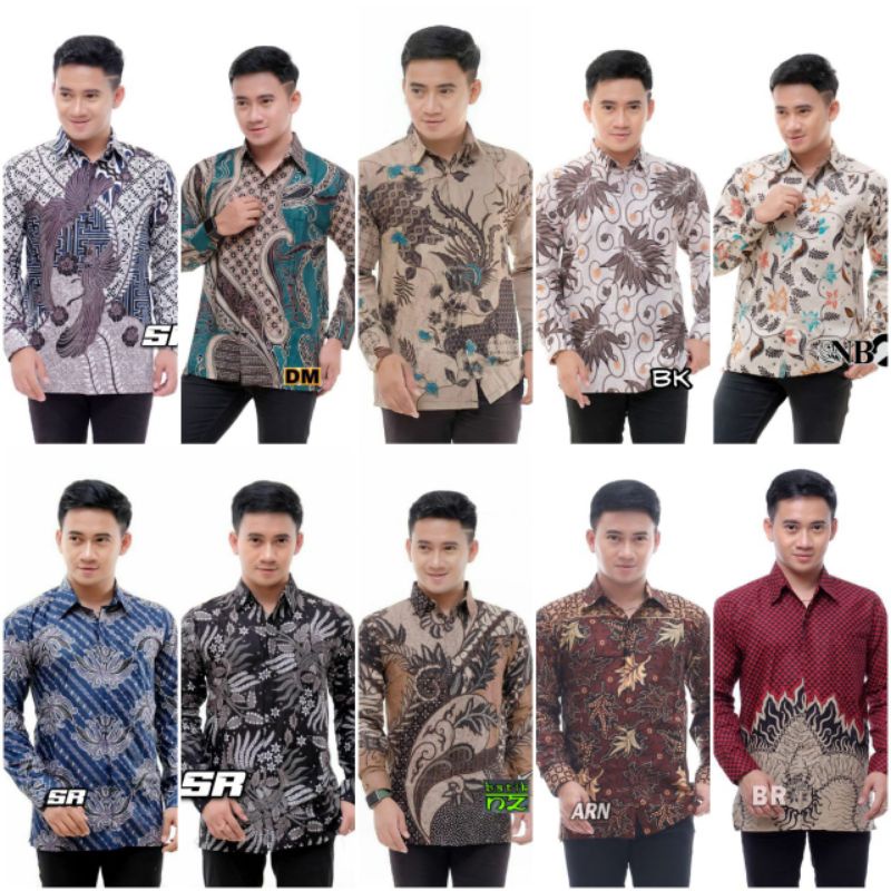 KEMEJA BATIK LENGAN PANJANG MOTIF AKAR 084226 BATIK PEKALONGAN BAHAN KATUN HALUS NYAMAN DAN ADEM KGJ