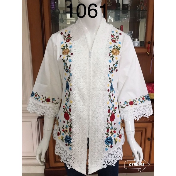 kebaya alexuez size s bordir timbul kombinasi brukat premium/size kecil 0994