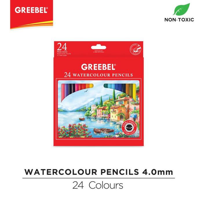 

Promo GREEBEL 6724 3.7 Extra Strong Water Colour Pencil 24 Warna