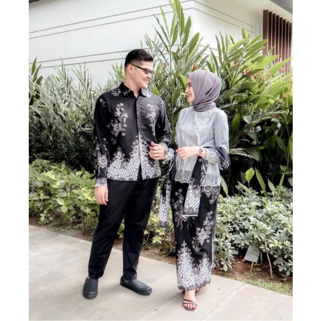 {NEW ARRIVAL} KEBAYA COUPLE BATIK MODERN - TUNIC BRUKAT KEBAYA OUTFIT KONDANGAN KEKINIAN - KEBAYA TUNANGAN LAMARAN WISUDA SERAGAM - TUNIK BROKAT BATIK COUPLE SERAGAMAN