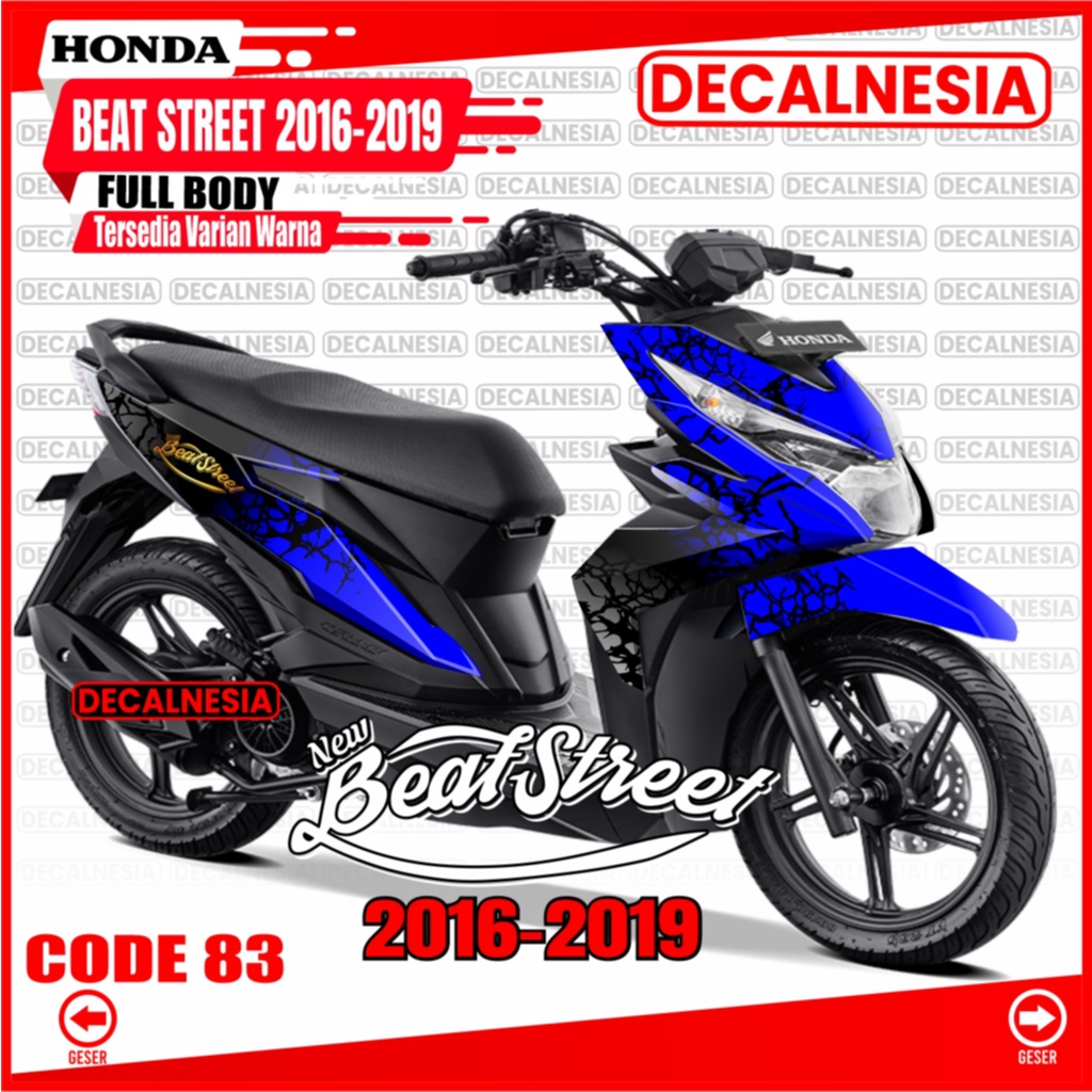 Decal Sticker Beat Street Full Body Old 2018 2019 Motor Honda Stiker Beat Street 2016 2017 Modifikas