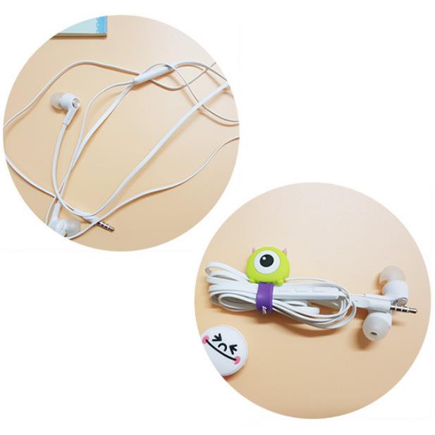 Penjepit Kabel Cord Holder Klip Ikat Cable Tie Pengikat Serbaguna Penggulung Karakter Kartun Lucu Anak Kabel Data Charger Headset Android iPhone Samsung