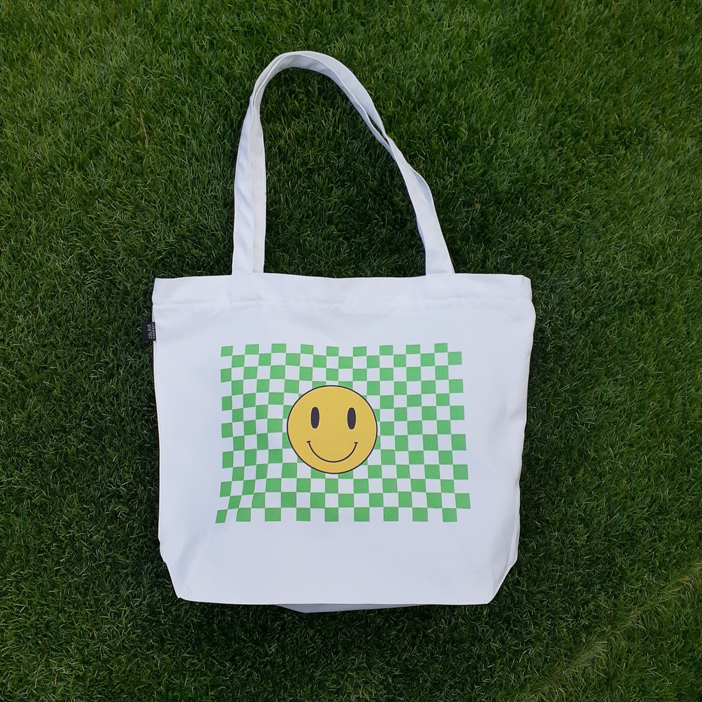 Tote Bag Smile Chess Green