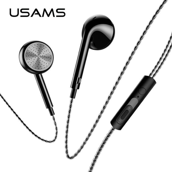 

PROMO - USAMS Classic Earphone Earbud dengan Mic - EP-20 - Black