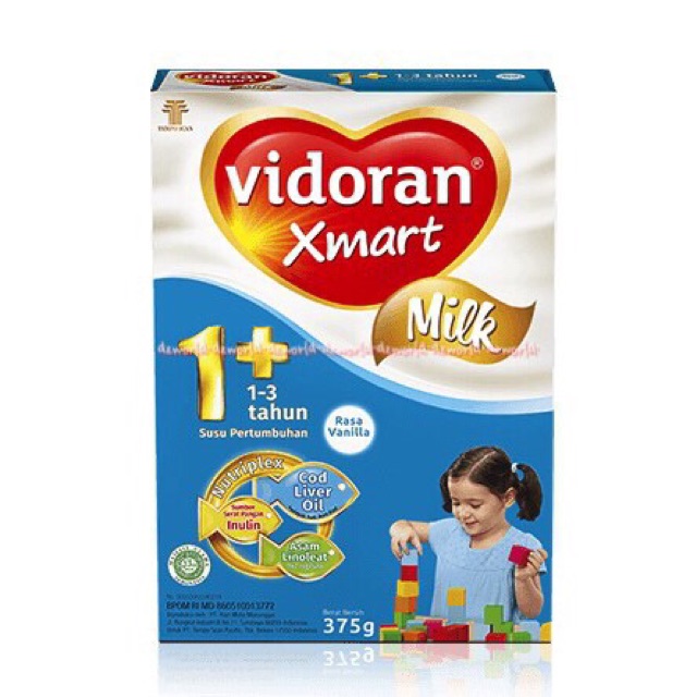 Vidoran Xmart Milk 350gr Madu Vanila 1+ Susu Formula Bubuk Untuk 1-3tahun Fidoran Smart Vidoran1 Vidoran Smart 1