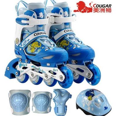 Sepatu Roda Cougar Biru / Sepatu Roda Anak / Sepatu Roda Karakter Termurah