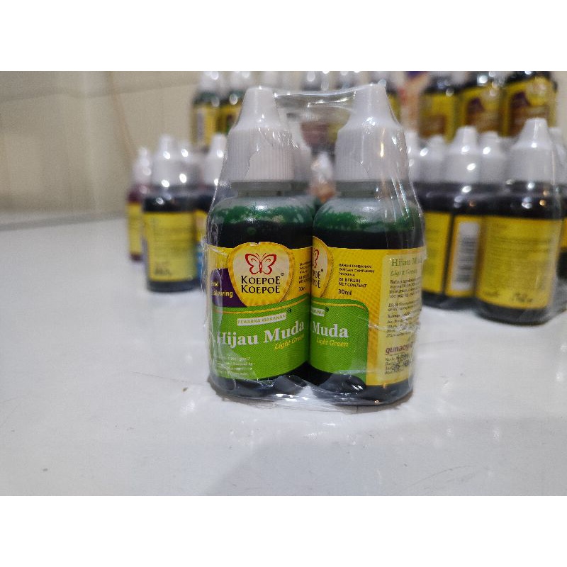 

Koepoe Koepoe / Kupu Kupu Pewarna Makanan Hijau Muda 30 ml Koe Poe