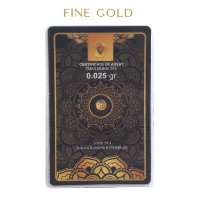 Logam Mulia Emas Mini Gold 0.025 Gram