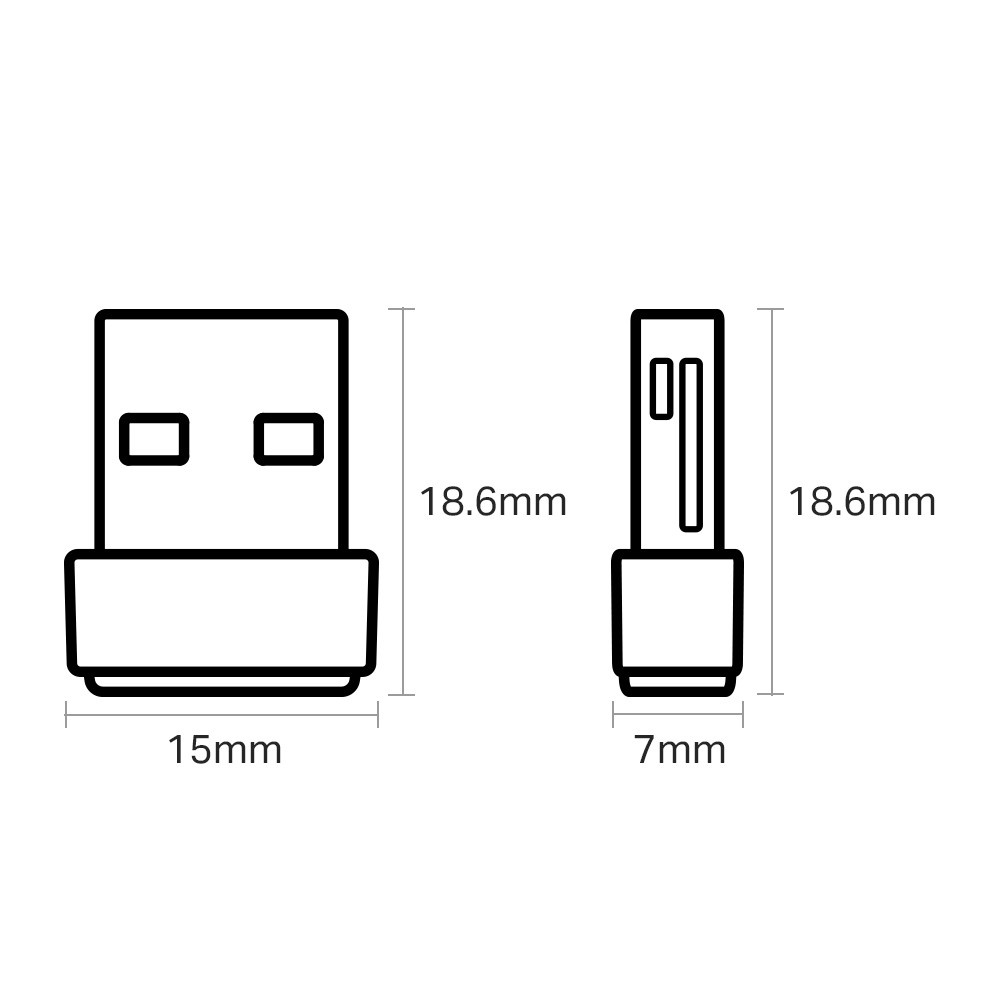 Wireless Adapter TP Link ARCHER T2U Nano AC600 - TPLink T2U Dual Band