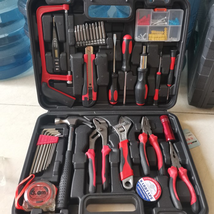 toolkit 109pcs toolbox toolset tool kit perkakas tool set tool box