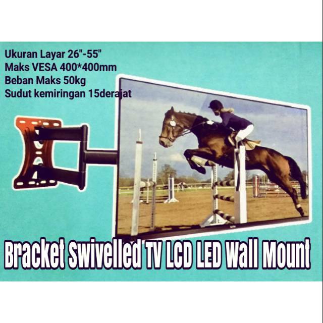 Bracket TV LED Swivelled Maju Mundur 26&quot;-55&quot;