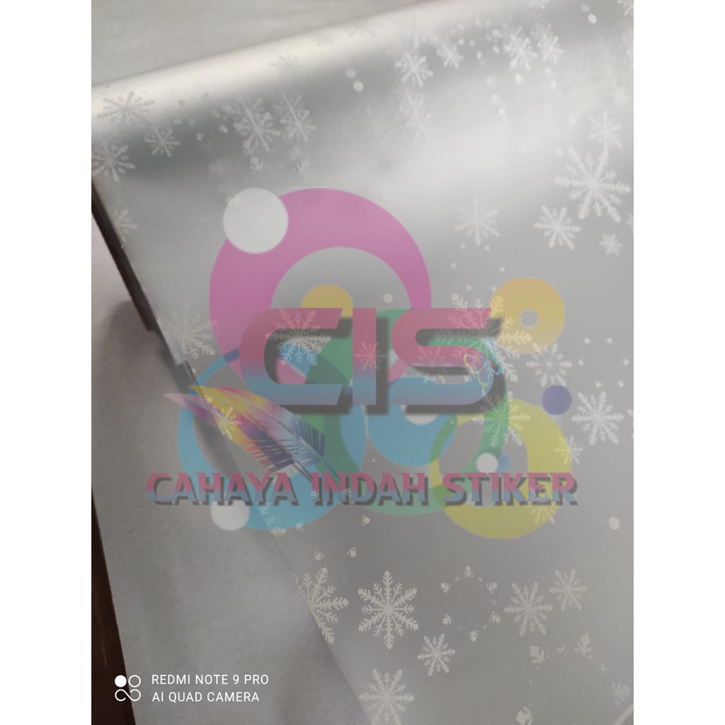 Stiker Kaca Sanblast Kaca Kamar Mandi /Jendela Salju 121