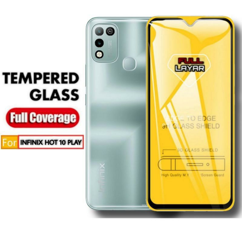 Paket 3in1 Tempered Glass Blue INFINIX HOT 11 PLAY Hot 9 Play Hot 10 PLAY Hot 10s Hot 10  NOTE 11S NOTE 11 PRO Anti Blue Light/Radiasi Full Layar