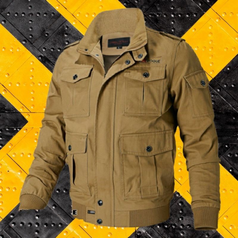 Bomber Army Pria motif parka premium / Jaket pria / jaket canvas / jaket army