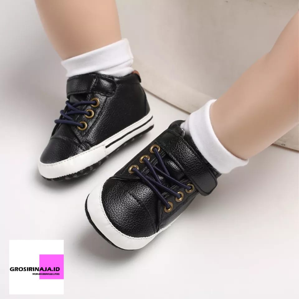 Prewalker Boots Leather-Sepatu Bayi Laki-Laki 0-14 Bulan